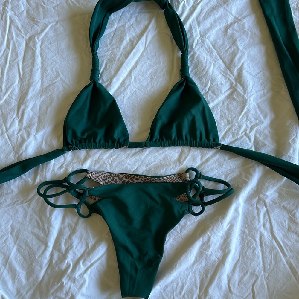 Acacia Swimwear Green Bikini Set